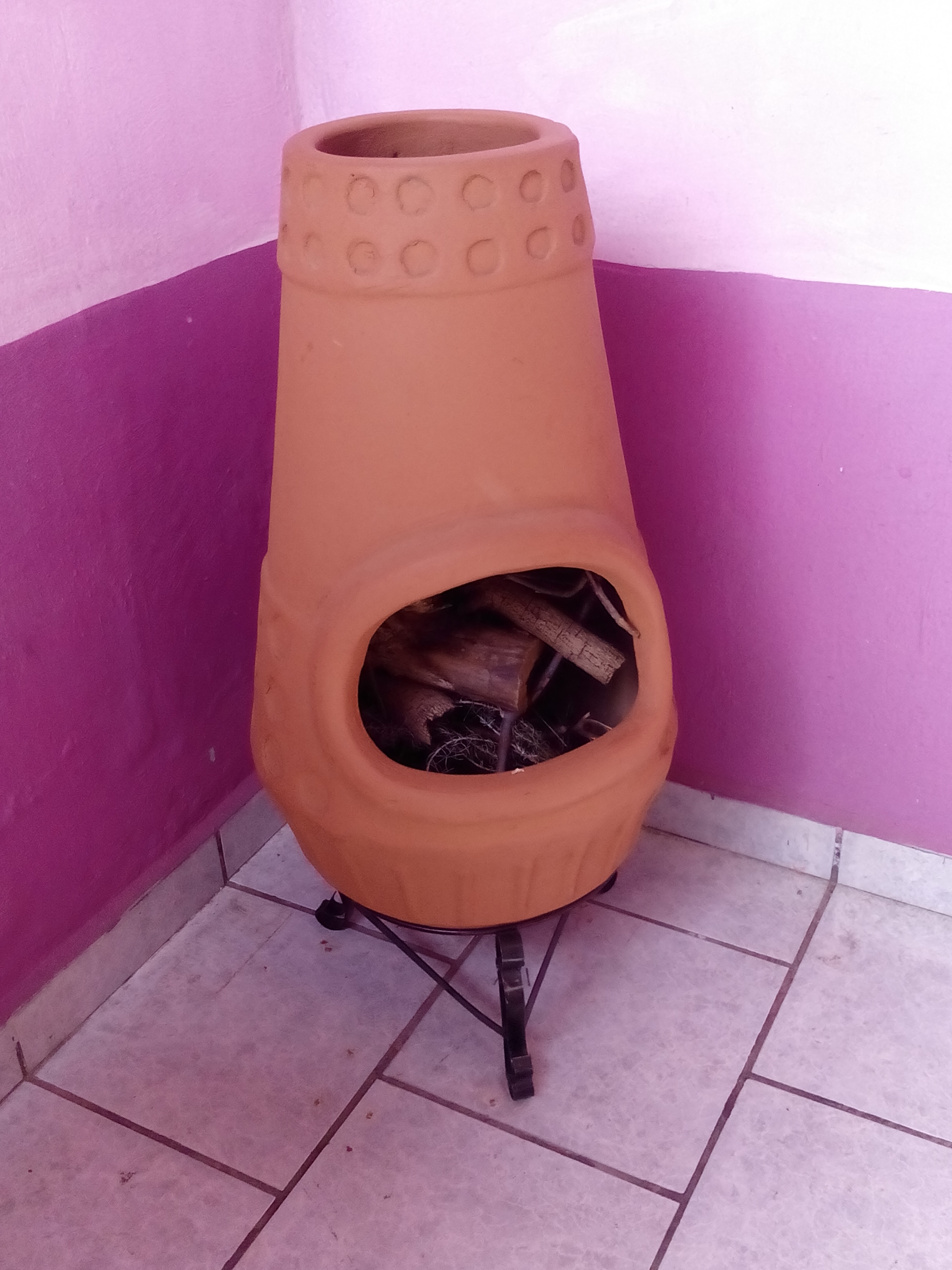 Chimenea de barro